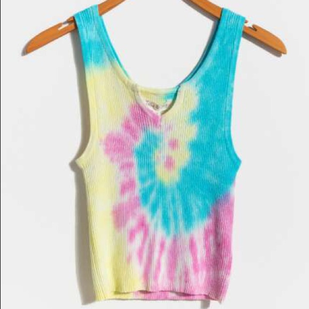 NWT Boho 'Eleanora' Ribbed Tie-Dye Tank Top ✨ Sz M